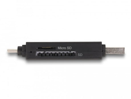 EAN 4043619910045 - DeLOCK 91004 lector de tarjeta USB 3.2 Gen 1 (3.1 Gen 1) Type-A/Type-C Negro imagen 3