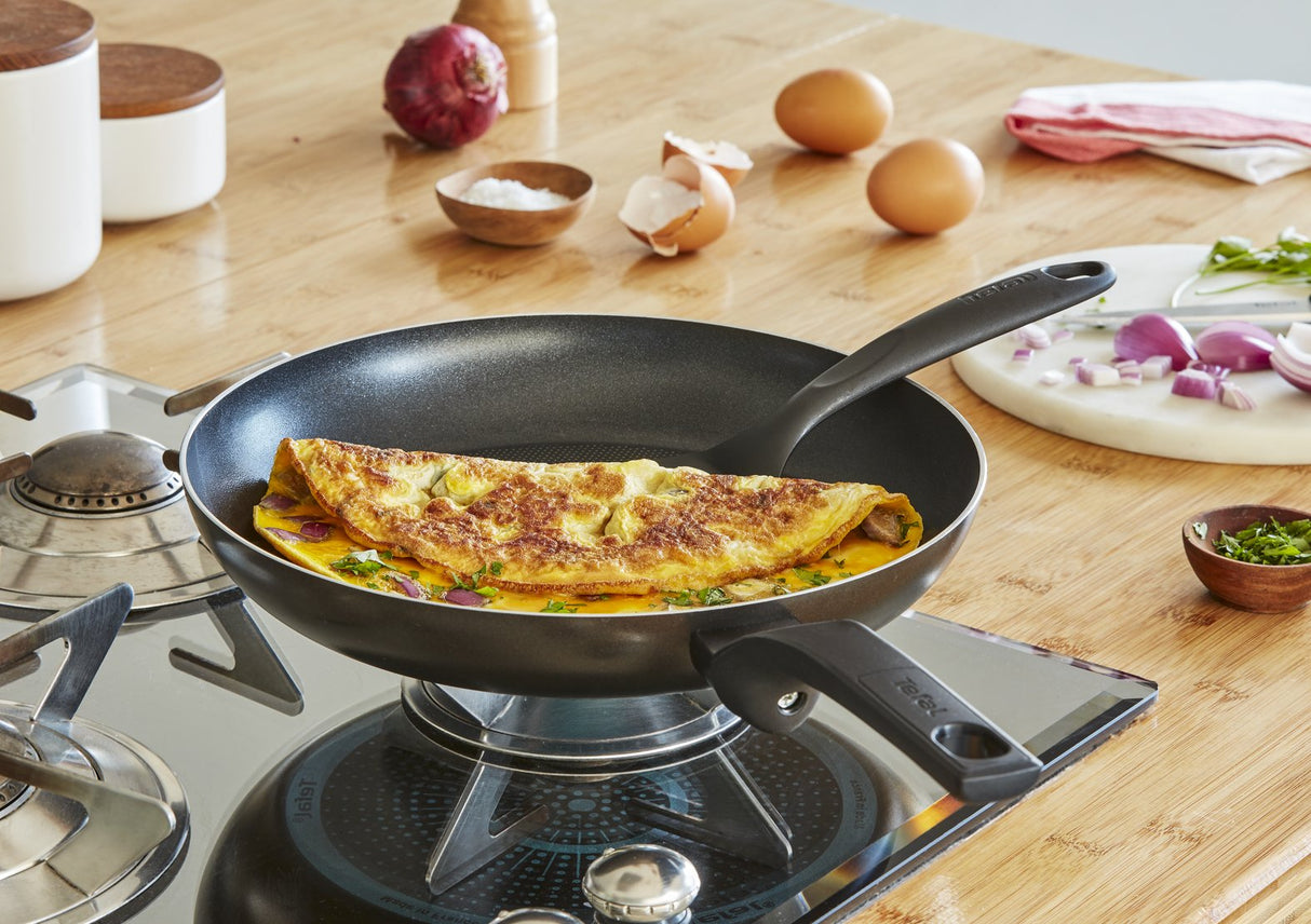 Tefal Easy Cook & Clean B5550633 Sartén Multiuso Negro Titanio, Aluminio, Thermo-Spot