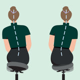 Leitz Ergo Active Sitting Stool W. Wheels&Wobble Comfort Seat Negro