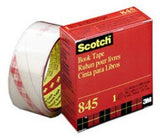 Scotch Cinta Adhesiva Transparente Para Reparación De Libros Pp Rollo 38,1mm X 13,7m