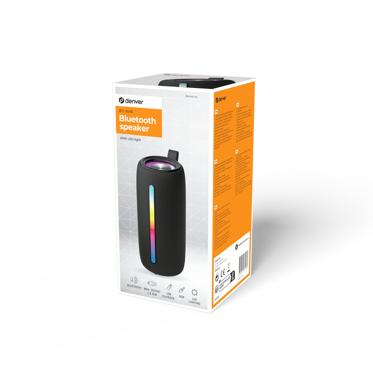Altavoz  Denver  Btl-360b Rgb Bt