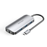 Docking Usb Tipo-C Vention Tohhb 1xhdmi 3xusb 1xrj45 1xusb Tipo-C Pd