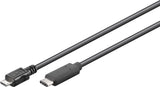 Kabel Usb 3.1 C->Micro B 2.0 S/S 0,2m, Schwarz