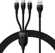 EAN 6932172608712 - Baseus SUP0003351 cable USB USB 3.2 Gen 1 (3.1 Gen 1) 1,2 m USB A USB C/Micro USB-A/Lightning Negro imagen 1