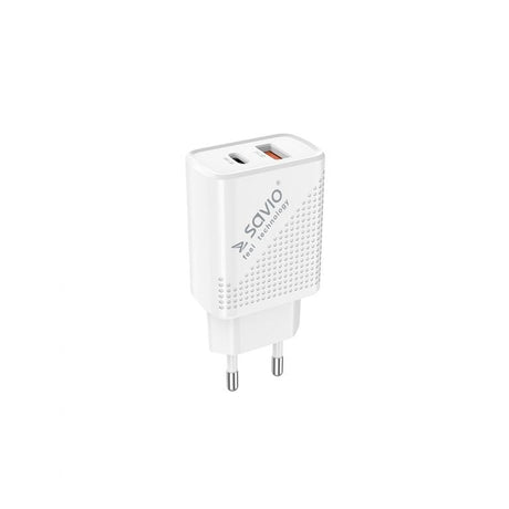 EAN 5901986046806 - Savio LA-05 cargador de dispositivo móvil Smartphone Blanco Corriente alterna Carga rápida Interior imagen 13