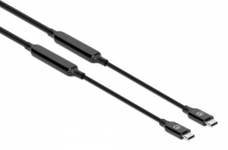Cable Usb 3.2 Gen 2 Activo Tipo-C Manhattan 3m 10gbps 60w
