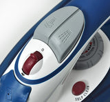 EAN 5908277381936 - ELDOM DA28C plancha Plancha vapor-seco Suela de cerámica 2200 W Azul, Blanco imagen 5