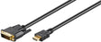 EAN 5711783978381 - Microconnect HDM192413 adaptador de cable de vídeo 3 m DVI-D HDMI tipo A (Estándar) Negro imagen 1