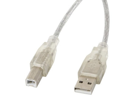 EAN 5901969413564 - Lanberg CA-USBA-12CC-0030-TR cable USB USB 2.0 3 m USB B Transparente imagen 1