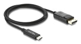 Delock Koaxiales Usb Tipo-C? A Displayport Cable (Dp Alt Mode) 4k 60 Hz Con Gef