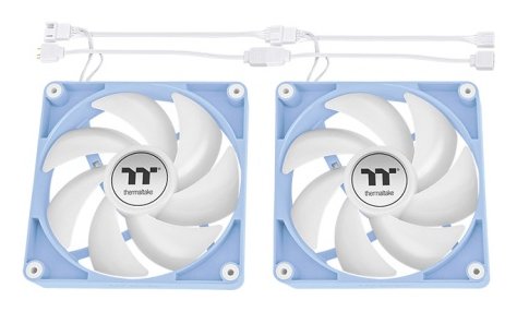 Ventilador De Pc Thermaltake Ct140 Argb Syncr (Paquete De 2, 140 Mm)Cl-F203-Pl14bu-A Azul