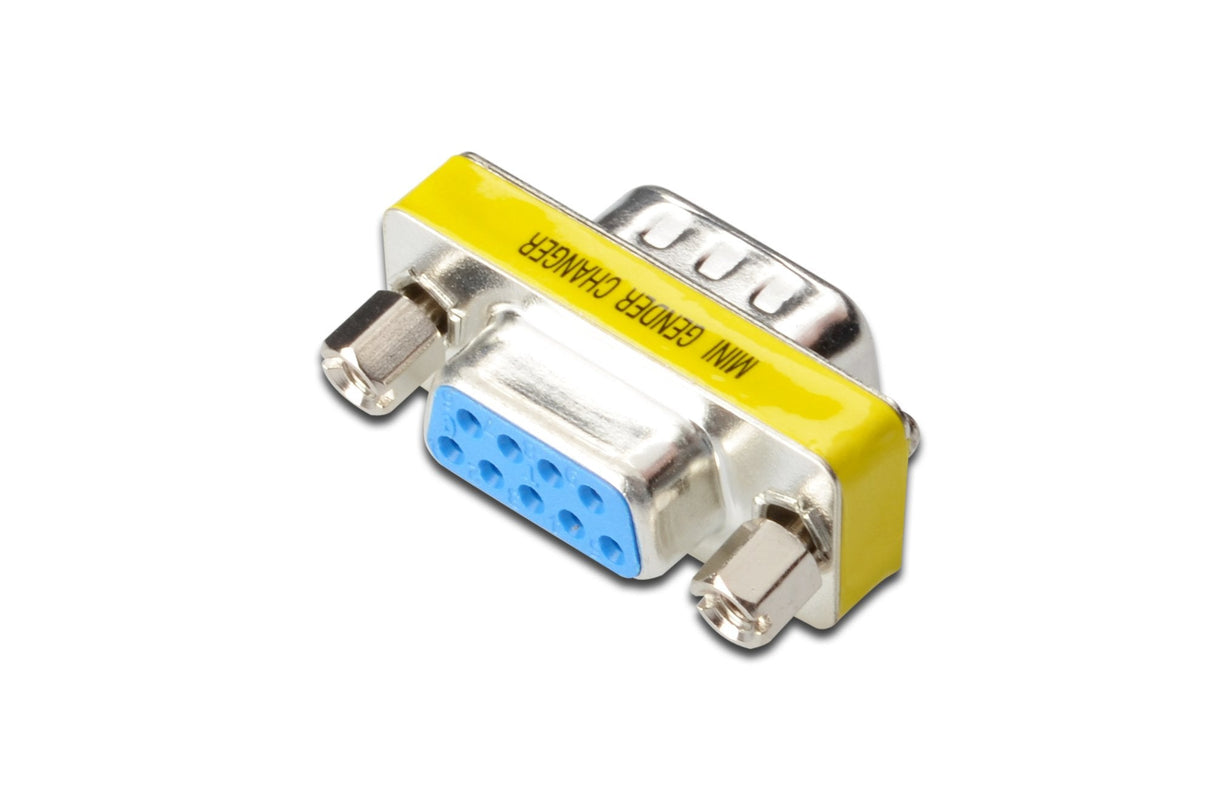 Assmann Gender Changer D-Sub9 M F Metal Housing With Hex Screws