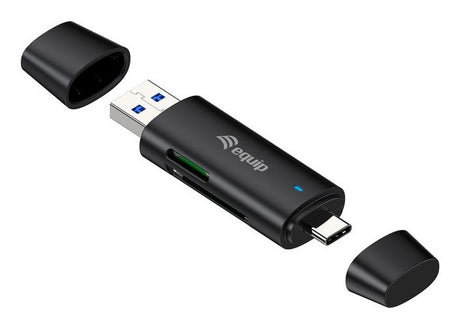 EAN 4015867241653 - Equip 245462 lector de tarjeta USB 3.2 Gen 1 (3.1 Gen 1) Type-A/Type-C Negro imagen 1