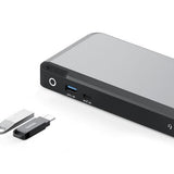 Alogic Duprdx2-100 Base Para Portátil Y Replicador De Puertos Alámbrico Usb 3.2 Gen 1 [3.1 Gen 1] Type-C Negro, Gris