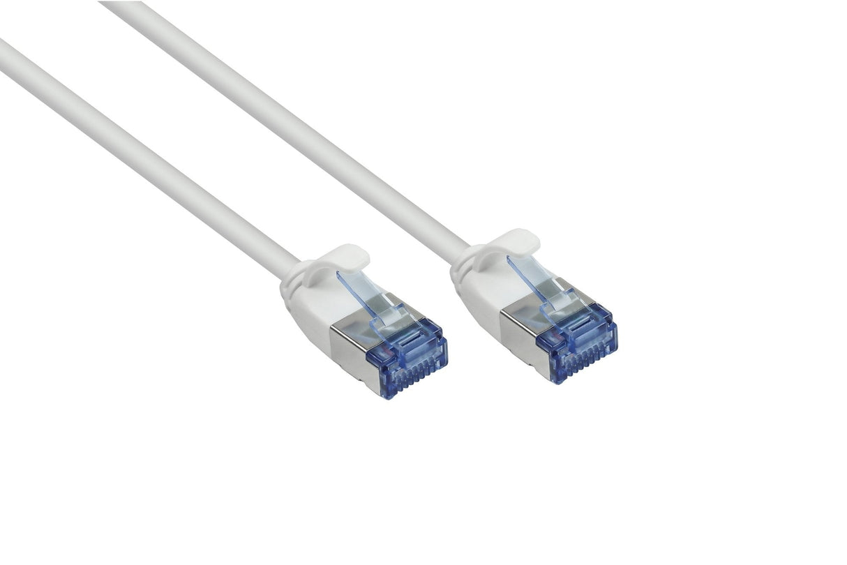 Rns® Cable De Red Slimline, Cat.6a, U Ftp, Pimf, Halogenfrei (Lszh), 500mhz, Cu, Weiss, 3m, Good Connections®