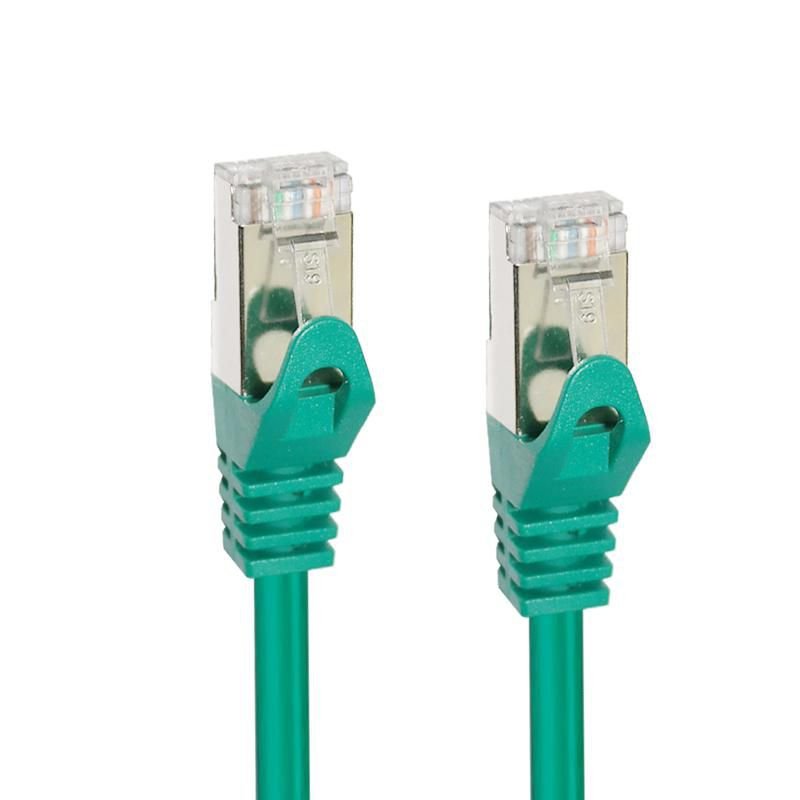 Cat7 S/Ftp Network Cable 15m,  Green Cat7 S/Ftp Network