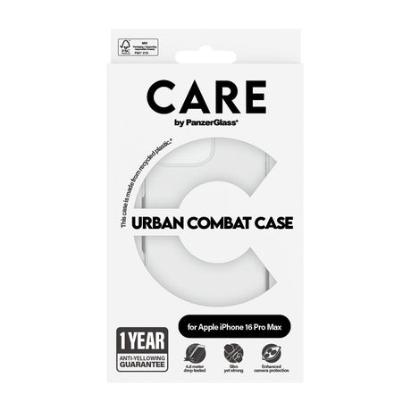 EAN 5715685004223 - PanzerGlass CARE™ by ® Urban Combat Case Transparent iPhone 16 Pro Max funda para teléfono móvil Transpar imagen 3