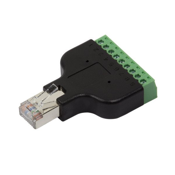 Logilink Mp0050 Cambiador De Género Para Cable Rj45 8 Pin Terminal Negro