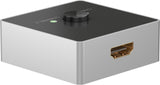 Goobay Manual Hdmi Switch Box 2 En 1 (4k @ 60hz), Hdmi Switch Negro/Plata 58486