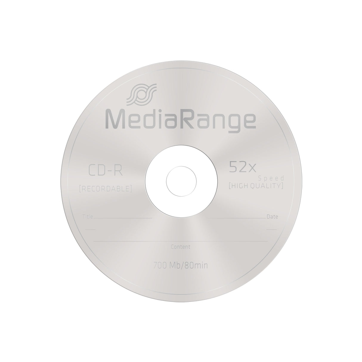 Mediarange Tarrina 25 Cd-R 700 Mb/80min
