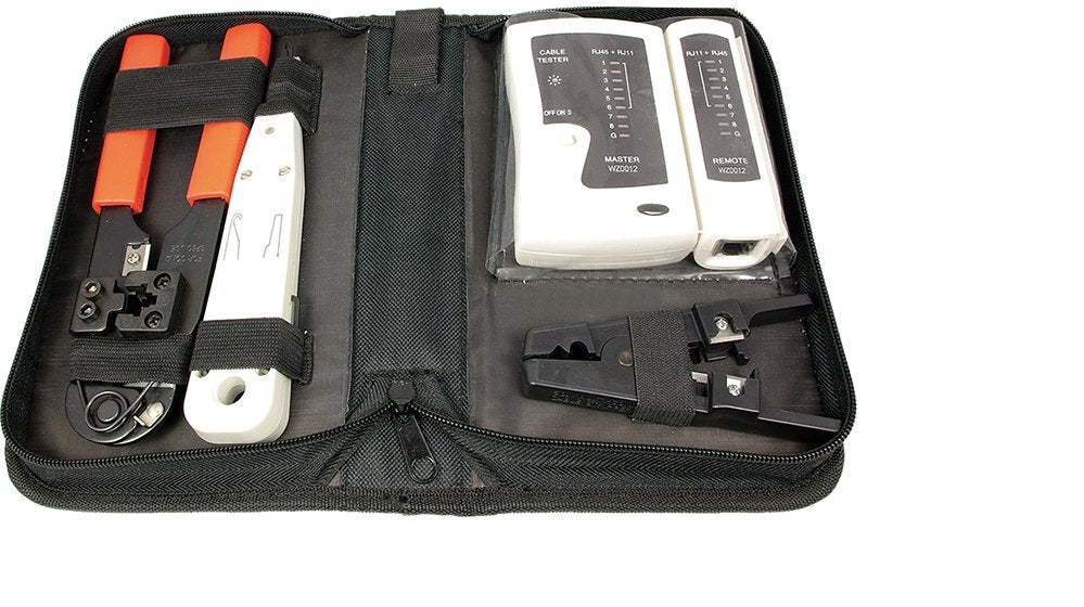 Logilink Kit De Herramientas Crimpadora Tester Pelacables Herramienta De Insercion Wz0012