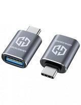 Grisgear Adaptador Usb 3.2 Gen2 Tipo-A A Tipo-C Enchufe 2 Piezas