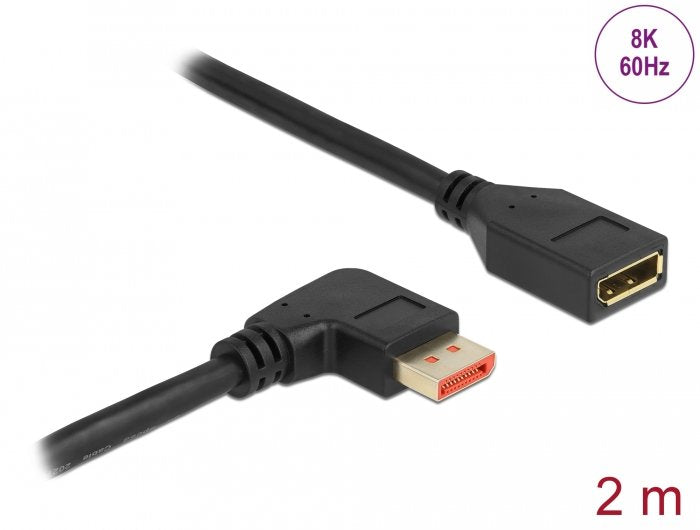Cable Delock 87078 Displayport 2 M Negro