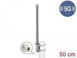 Delock 90417 Antena 5g 3,3 - 3,8 Ghz Hembra N 8 Dbi 50 Cm Omnidireccional Fija Para Exteriores Gris