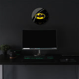 Reloj De Pared Leotec Brillo Batman 004 Negro