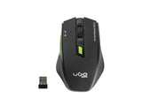 Ugo Raton Inalambrico Office My-04 Black Alcance 10m 1800dpi 6 Botones Micro Receptor Usb