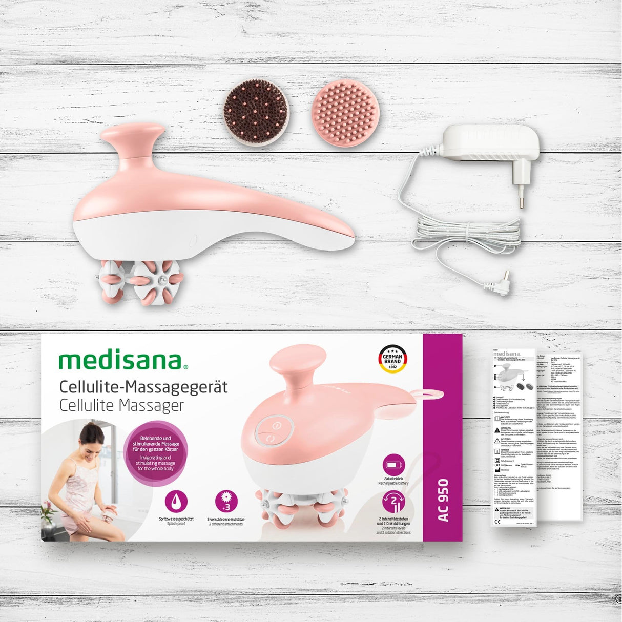 EAN 4015588885440 - Medisana AC 950 masajeador Universal Oro rosa, Blanco imagen 4