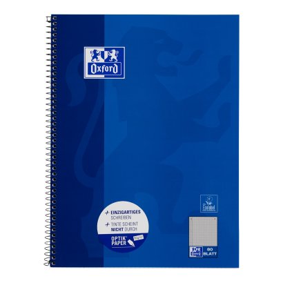 Oxford Collegeblock A4+ 220 X 295 Mm 80 Bl. Kariert Rand L
