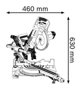 EAN 3165140654319 - Bosch GCM 8 SJL Professional 5500 RPM 1600 W imagen 2