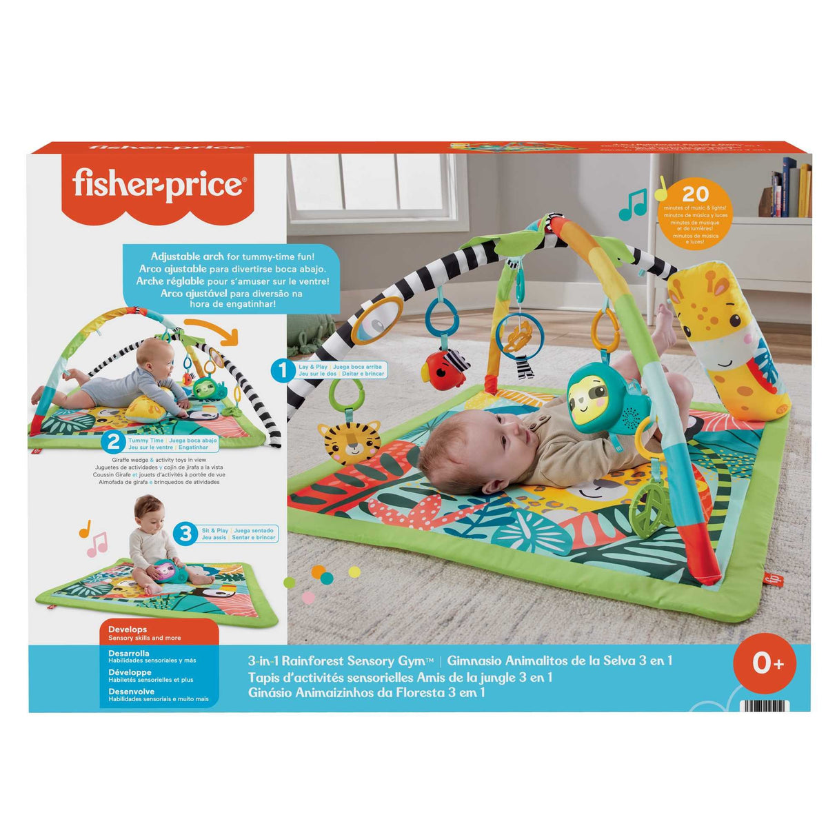 EAN 0194735095919 - Fisher-Price HJW08 gimnasio para bebé y tapete de juego Tela, Plástico Multicolor Manta de juegos para be imagen 8