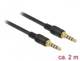Delock 85598 Cable De Audio 2 M 3,5mm Negro