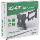 Soporte De Pared Inline Basic, Para Tv De Pantalla Plana De 58-107 Cm (23-42"), Hasta 40 Cm De Distancia A La Pared, Máx. 25 Kg