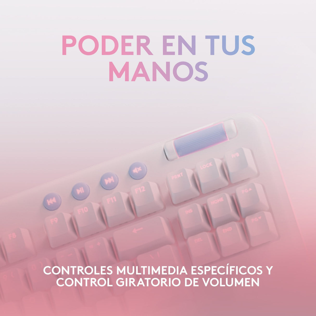 Logitech G G715 Teclado Sin Teclado Numérico Retroiluminación Bluetooth 2.4 Ghz Qwerty Español Interruptor: Tactile Blanco