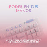 Logitech G G715 Teclado Sin Teclado Numérico Retroiluminación Bluetooth 2.4 Ghz Qwerty Español Interruptor: Tactile Blanco