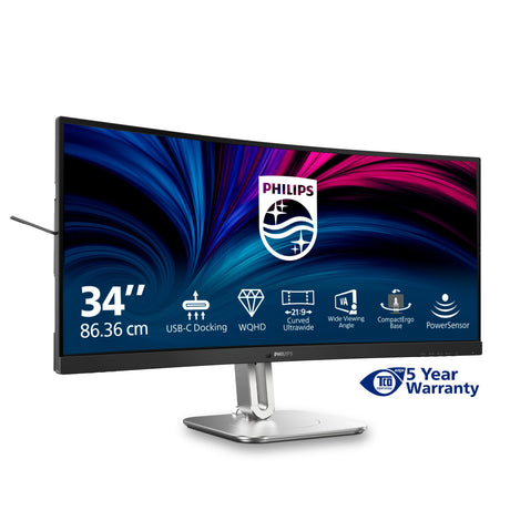 EAN 8712581806040 - Philips 5000 series 34B2U5600C/00 pantalla para PC 86,4 cm (34") 3440 x 1440 Pixeles Dual QHD LCD Gris imagen 4