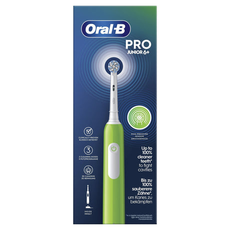 EAN 8006540743027 - Oral-B Junior 8006540743027 cepillo eléctrico para dientes Niño Cepillo dental giratorio Verde imagen 1