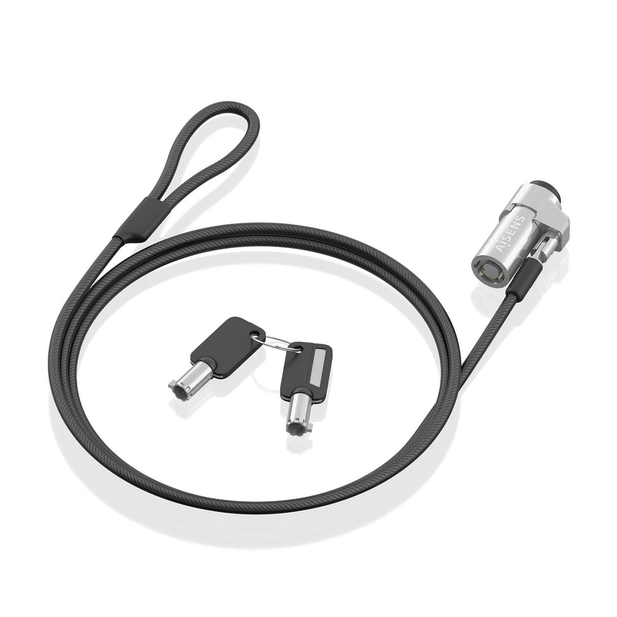 Aisens Cable De Seguridad Tipo Nano Para Portátiles Aslk-D45k06-Bk 1.5m