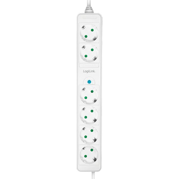 EAN 4052792063455 - LogiLink LPS271 base múltiple 1,5 m 6 salidas AC Interior Blanco imagen 2