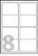 EAN 5014702011412 - Avery Clear Address Label - Inkjet - J8565 Transparente imagen 1