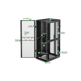 Apc Netshelter Sx Enclosure De Redes Gen2, 42u, 1991hx750wx1070dmm, Con Gestores De Cables Verticales, Negro