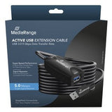 Mediarange Aktives Usb-Verlängerungscable, Usb 3.0, 5m, Sw