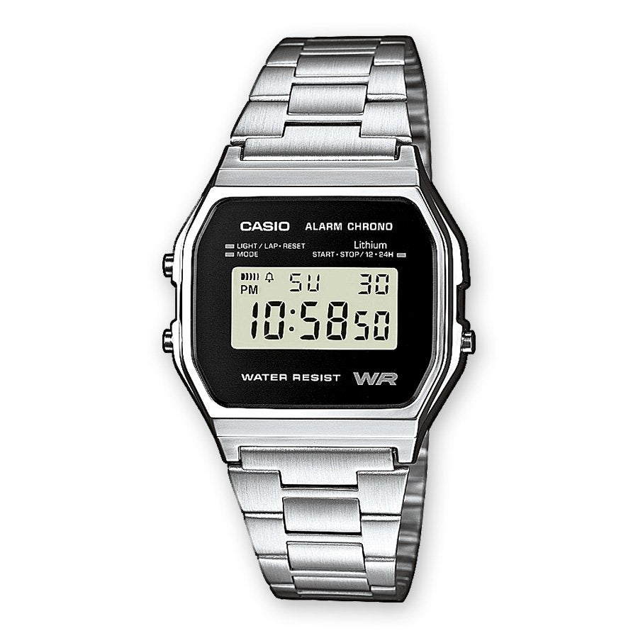 Reloj Digital Casio Vintage Iconic A158wea-1ef  37mm  Plata