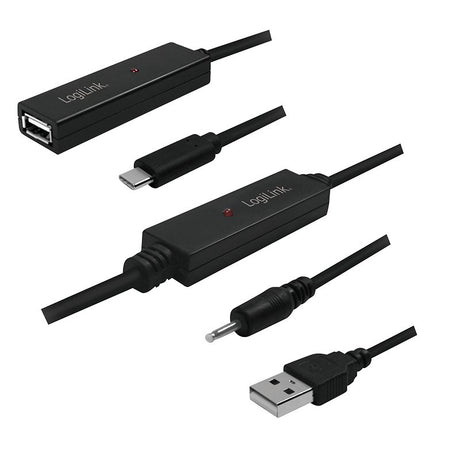 EAN 4052792050325 - LogiLink UA0327 cable USB USB 2.0 30 m USB A USB C Negro imagen 1