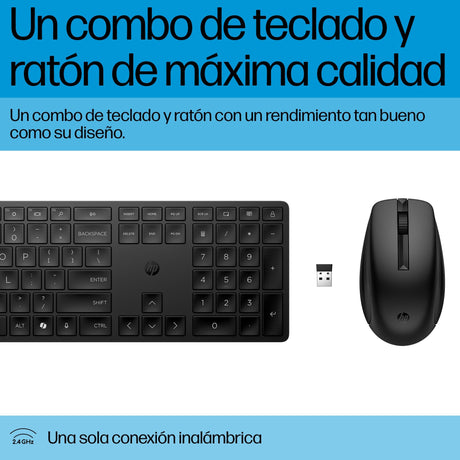 EAN 197497587579 - HP 655 Wireless Keyboard and Mouse Combo White teclado Ratón incluido Universal RF inalámbrico Blanco imagen 2