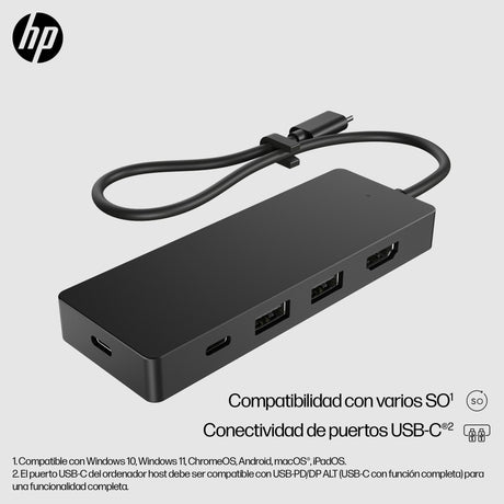 EAN 0197497618105 - HP USB-C Travel Hub G3 Acoplamiento USB 3.2 Gen 1 (3.1 Gen 1) Type-C Negro imagen 6