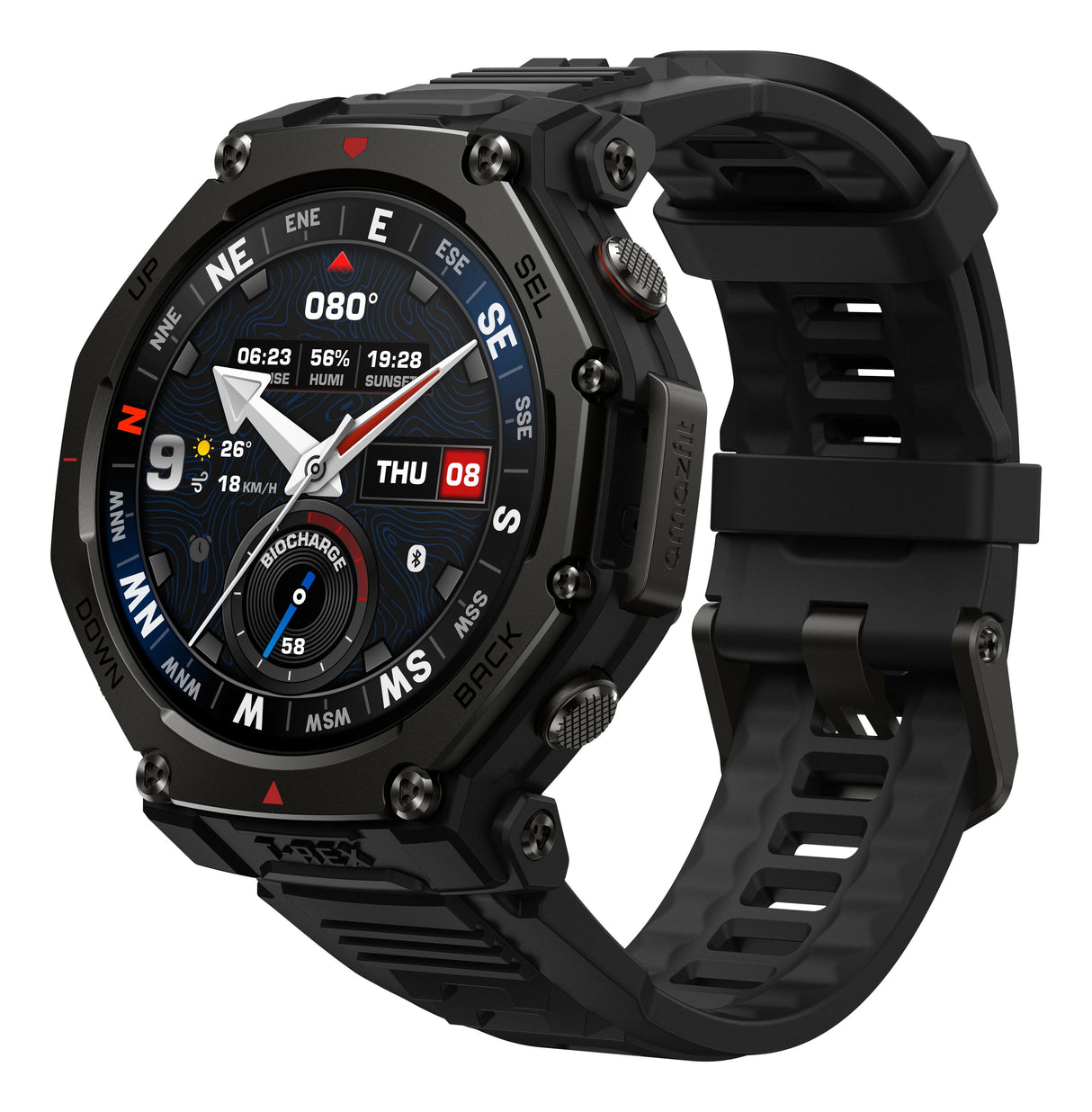 EAN 6972596109280 - Amazfit T-Rex 3 Pro 3,81 cm (1.5") AMOLED 48 mm Digital Pantalla táctil Negro GPS (satélite) imagen 5
